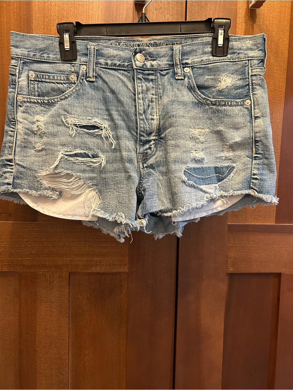American Eagle Vintage high rise Jean shorts size 12